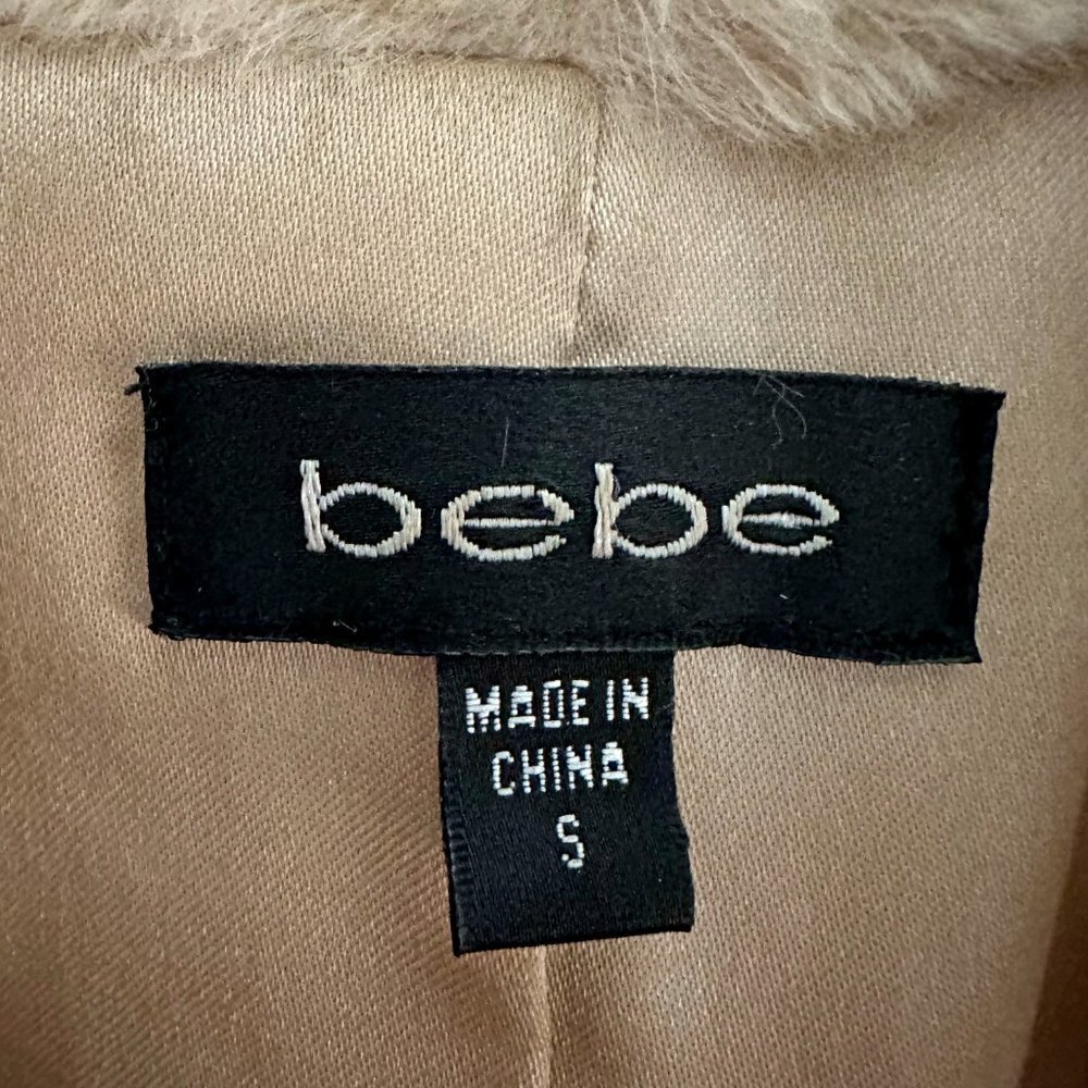 *RARE* Bebe Rhinestone Rabbit Fur Coat - Picture 9 of 14